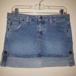 Vintage l.e.i. Cuffed Mini Skirt Size 9